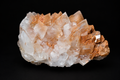 White Aragonite Stalactite with Hemimorphite & Pyrite Concretion – Wenshan, Yunnan, China