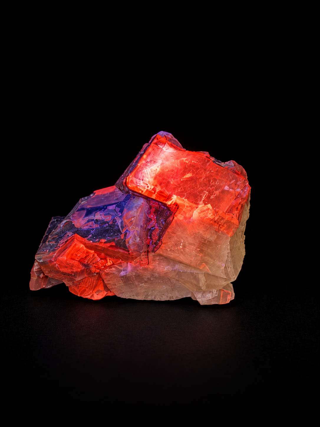 Black Chocolate Calcite Specimen – Strong Orange UV Fluorescence | Hunan, China (Copy)