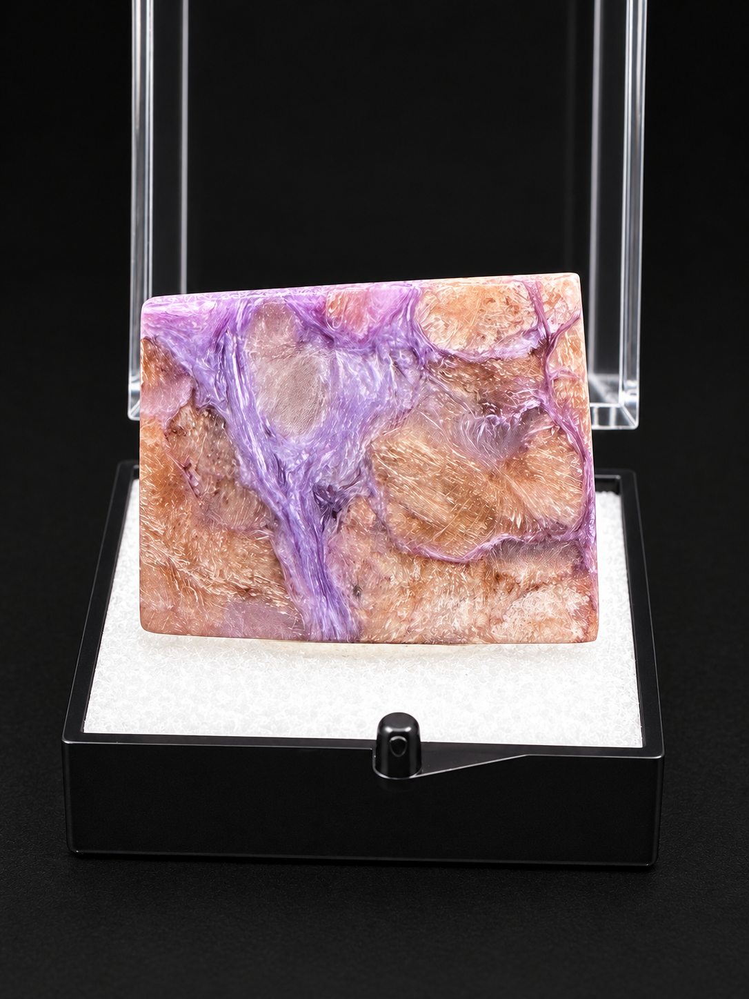Fluorescent Charoite Specimen — Siberia, Russia | UV Reactive | 0.6 oz