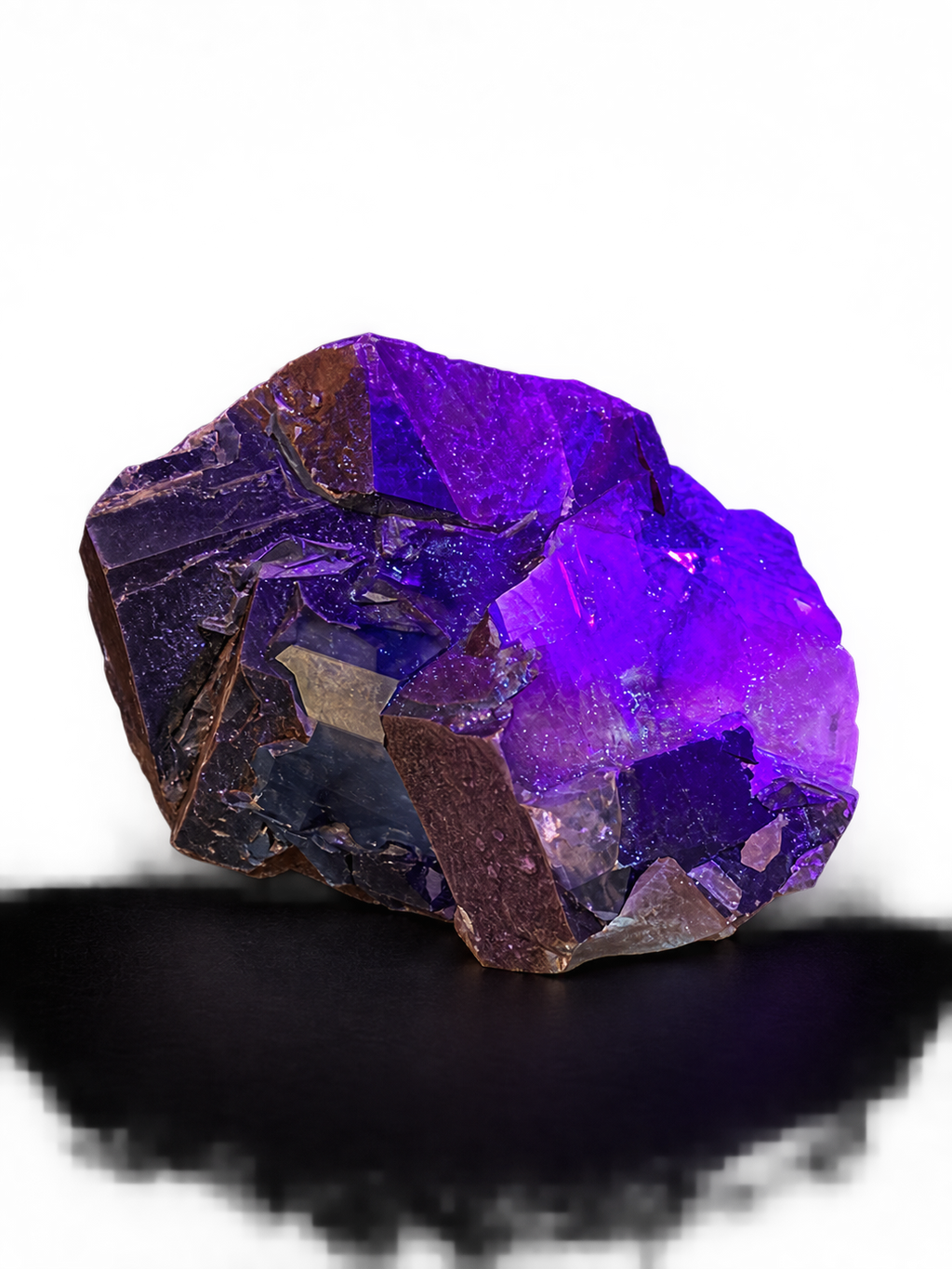 Black Chocolate Calcite Specimen – Strong Orange UV Fluorescence | Hunan, China (Copy)