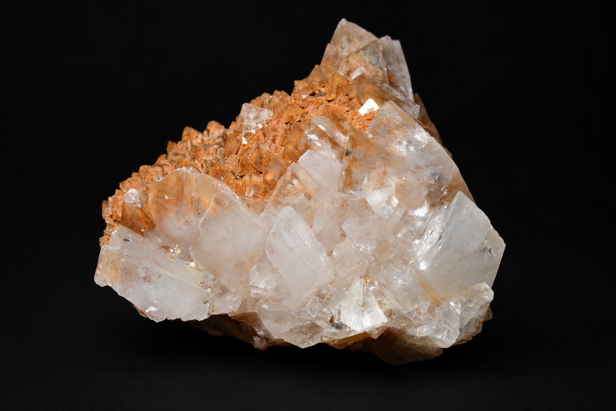 White Aragonite Stalactite with Hemimorphite & Pyrite Concretion – Wenshan, Yunnan, China