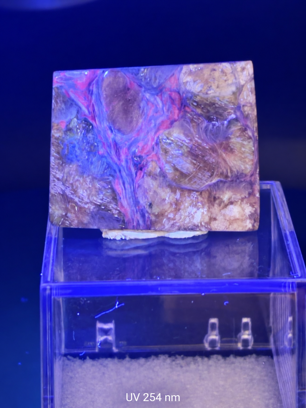 Fluorescent Charoite Specimen — Siberia, Russia | UV Reactive | 0.6 oz
