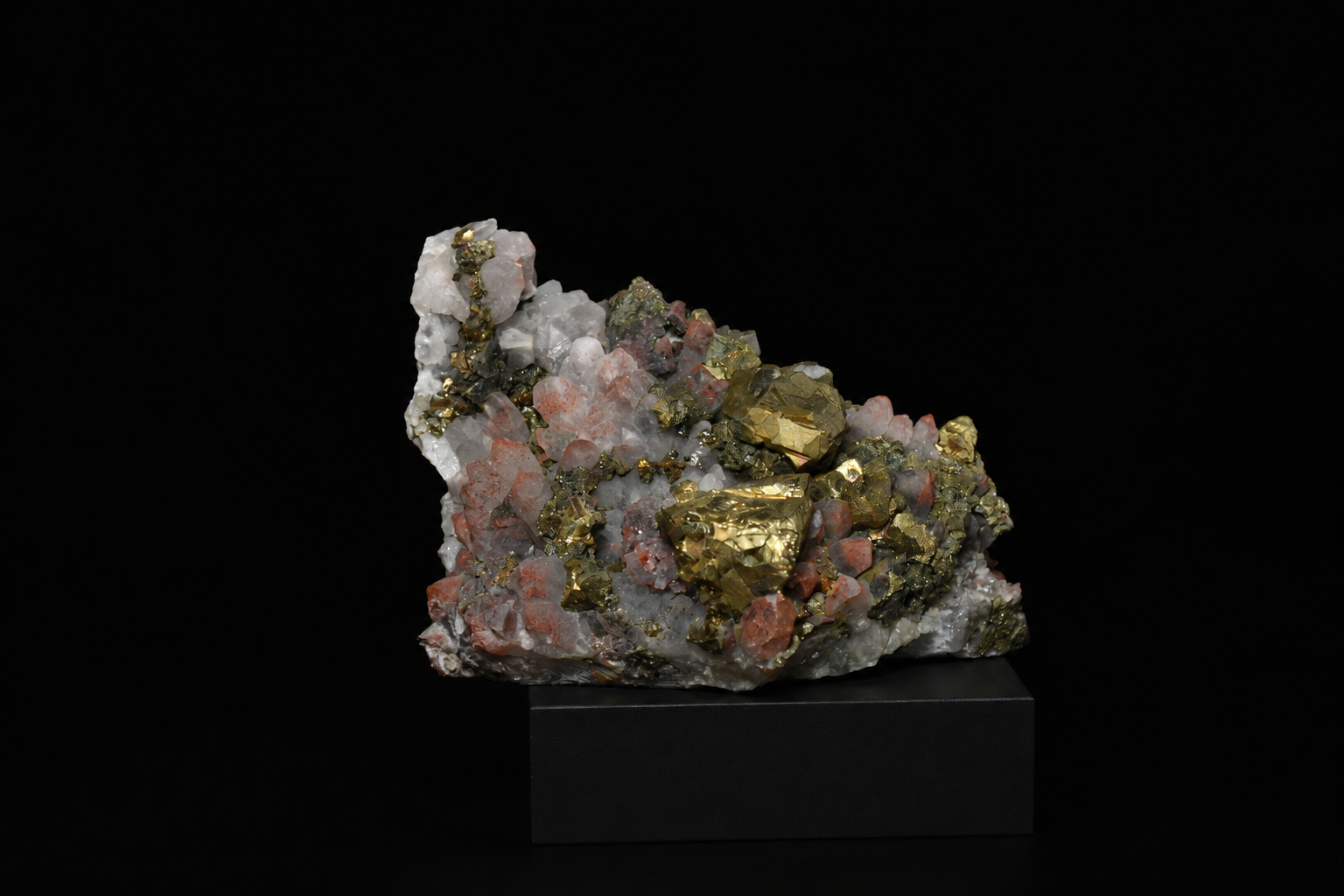 Red Quartz & Chalcopyrite Multi-Mineral – Jiangxi, China