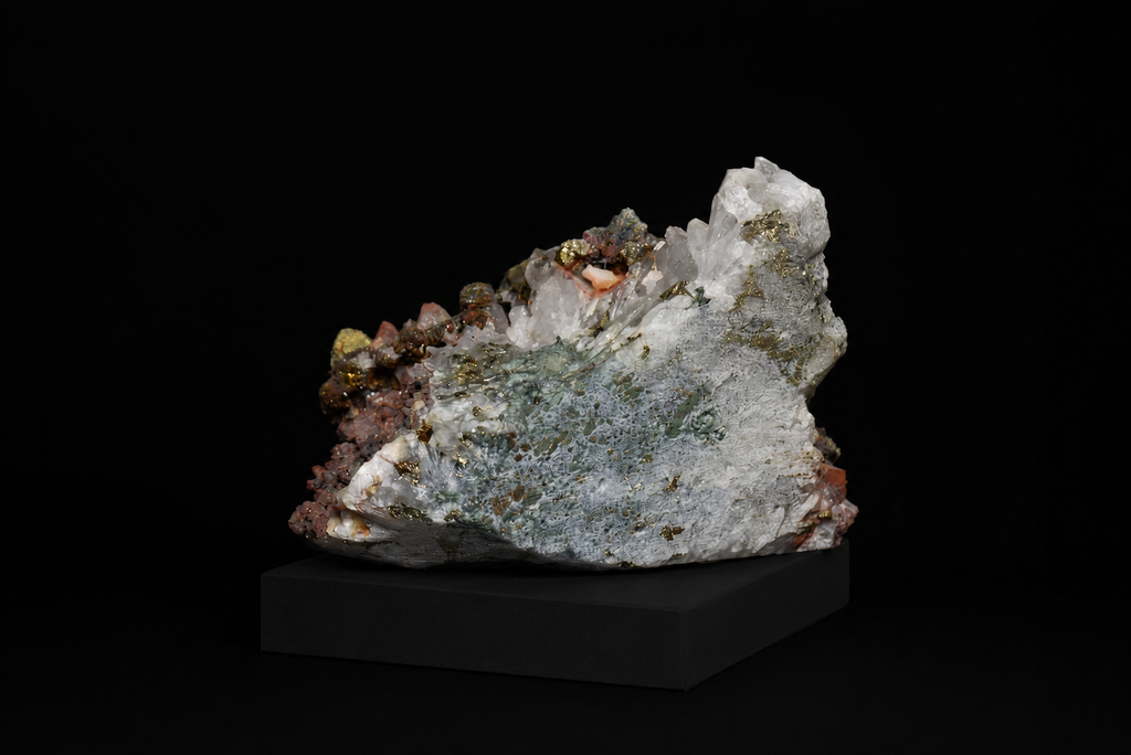 Red Quartz & Chalcopyrite Multi-Mineral – Jiangxi, China