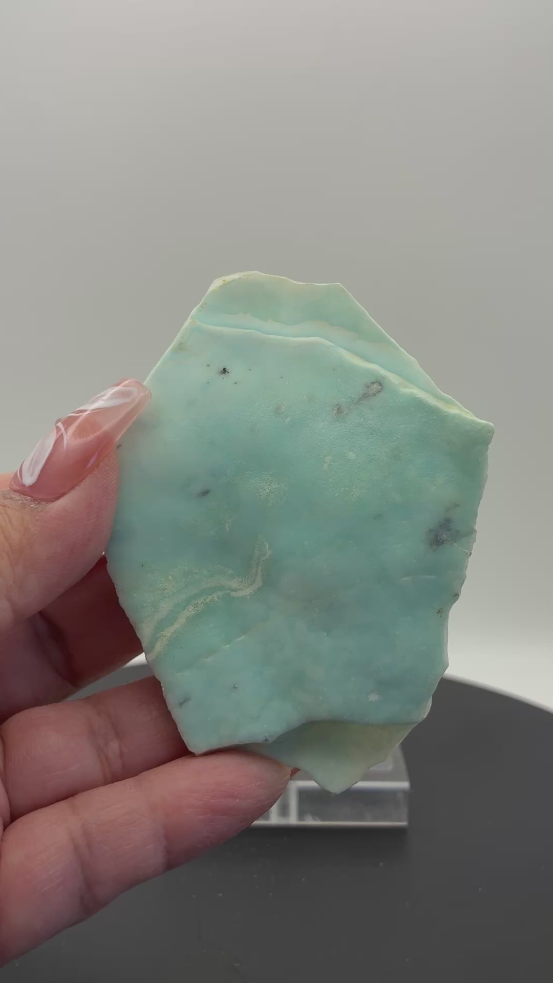 Blue Aragonite with UV Afterglow – Sichuan, China
