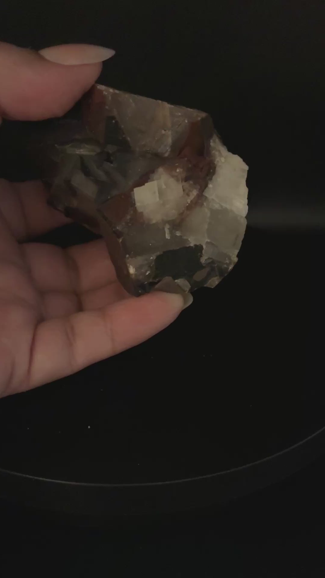 Black Chocolate Calcite Specimen – Strong Orange UV Fluorescence | Hunan, China (Copy)